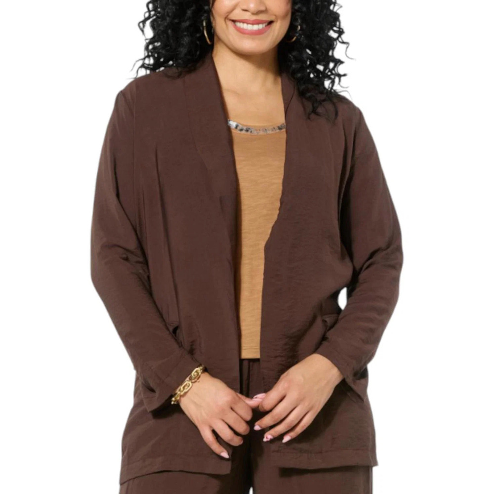 LB70 by Lloyd Boston Women's Passport Woven Blazer Java - Regular